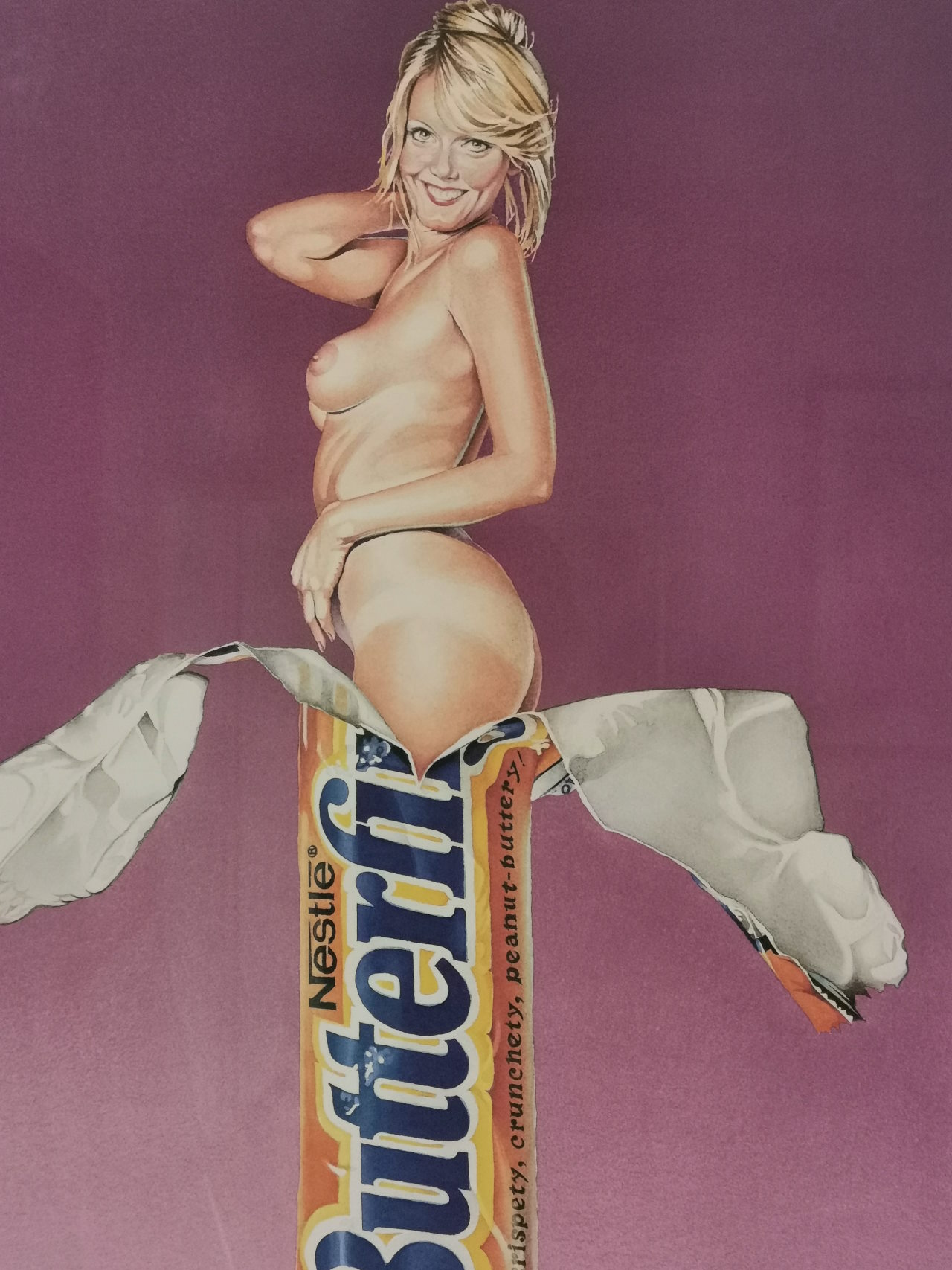 mel-ramos-butterfinger-gerahmt-detail